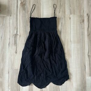 American Eagle Black Strapless Mini Dress